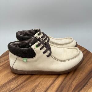 Ocean Minded by Crocs Boots Mens 10 Beige Suede Leather Moc Toe Casual Sneaker